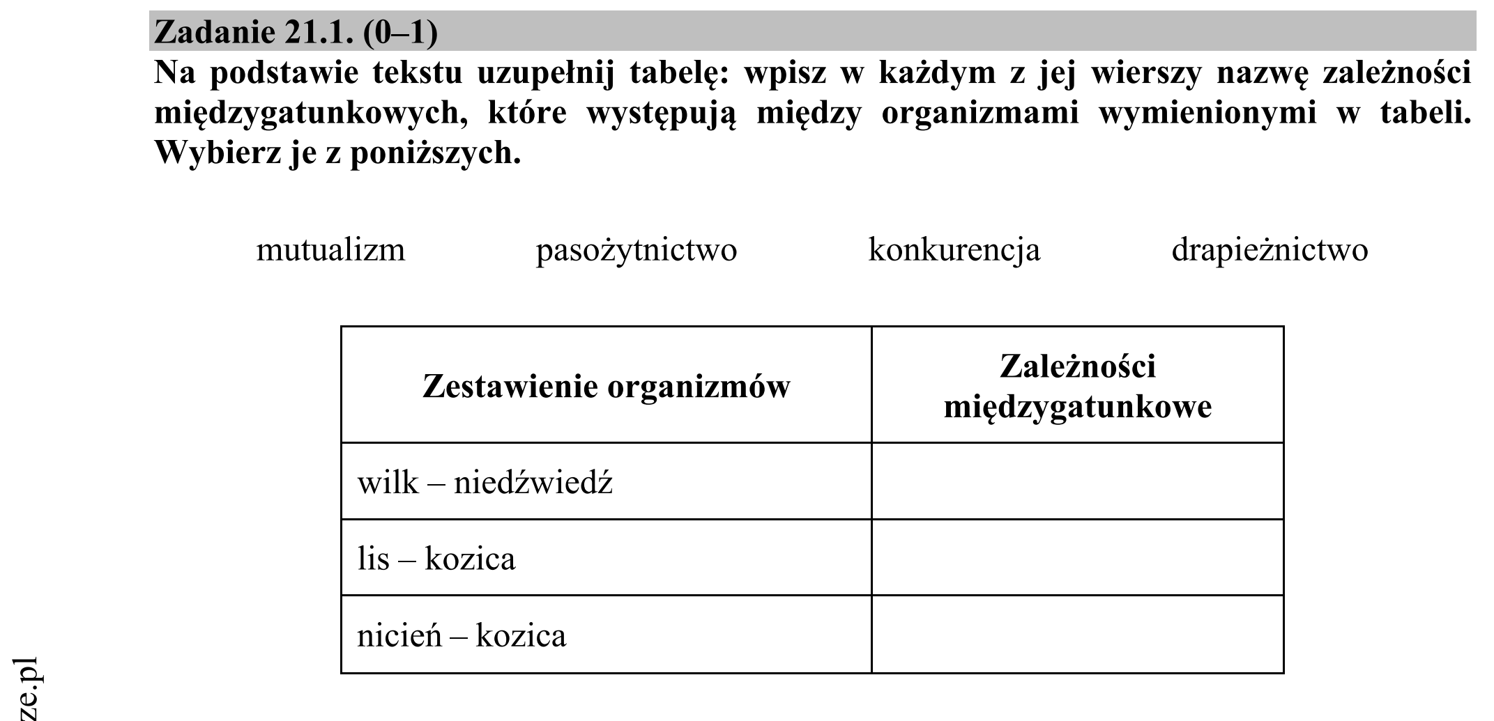 Matura dodatkowa, czerwiec 2017, zadanie 21.1