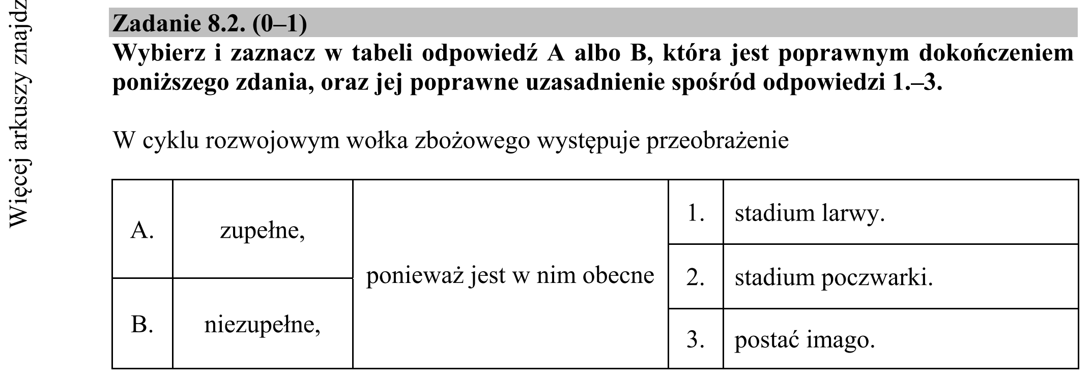 Matura dodatkowa, czerwiec 2017, zadanie 8.2
