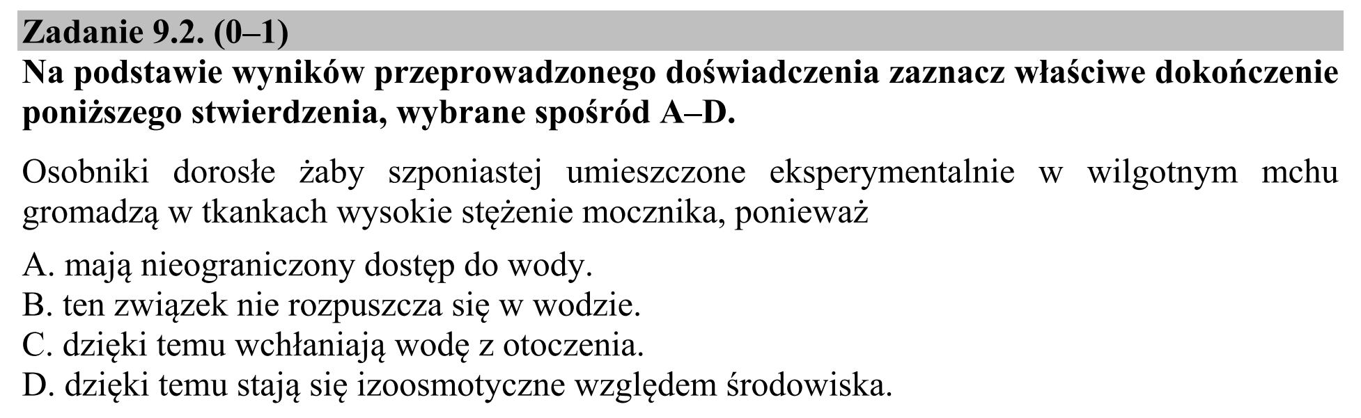 Matura dodatkowa, czerwiec 2017, zadanie 9.2
