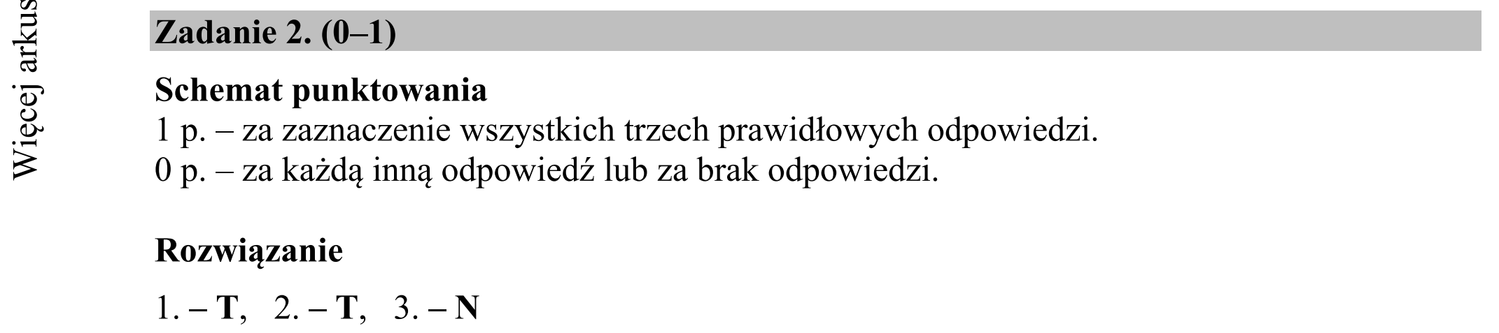Matura dodatkowa, czerwiec 2018, odpowiedź do zadania 2