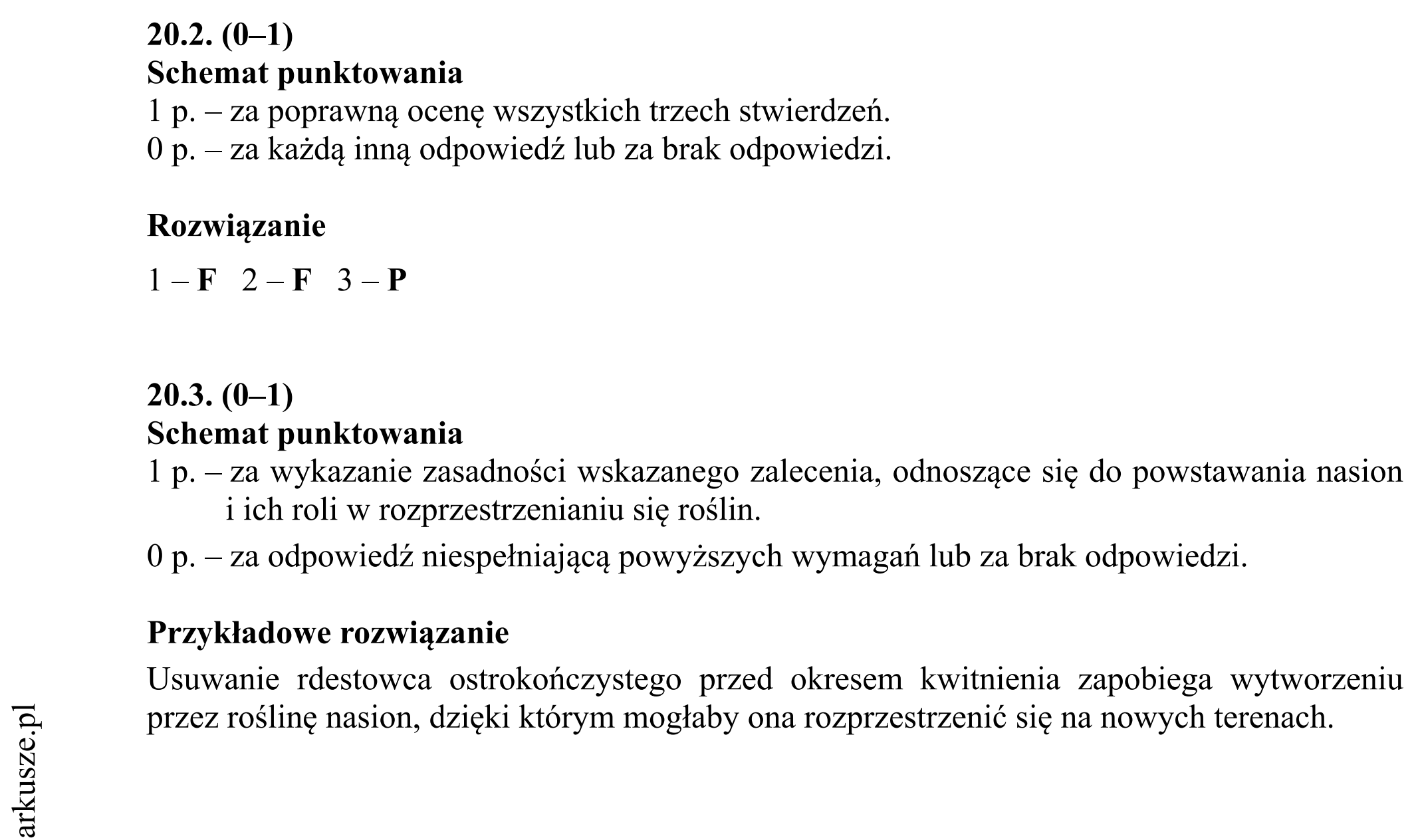 Matura dodatkowa, czerwiec 2018, odpowiedź do zadania 20.1, fragment 2