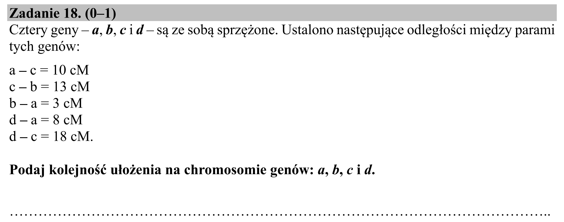 Matura dodatkowa, czerwiec 2018, podgląd zadania 18