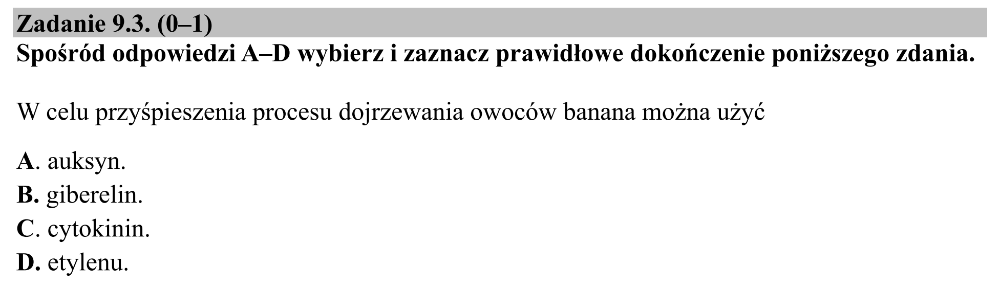 Matura dodatkowa, czerwiec 2018, zadanie 9.3