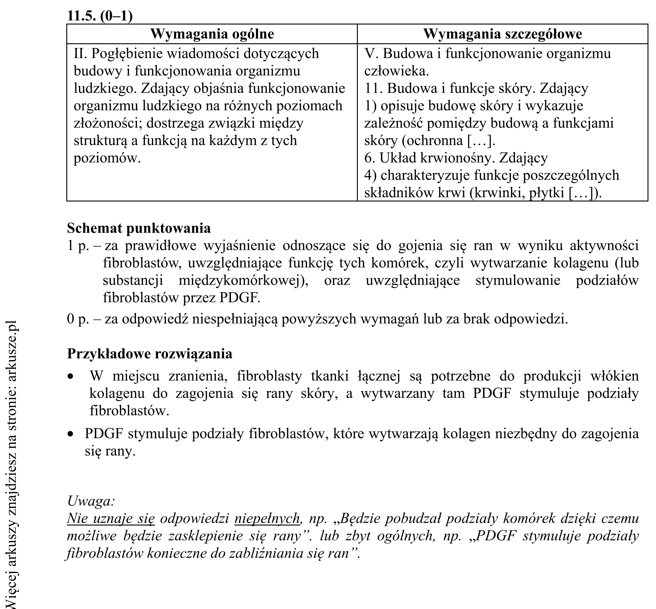 Matura dodatkowa, czerwiec 2019, odpowiedź do zadania 11.1, fragment 4
