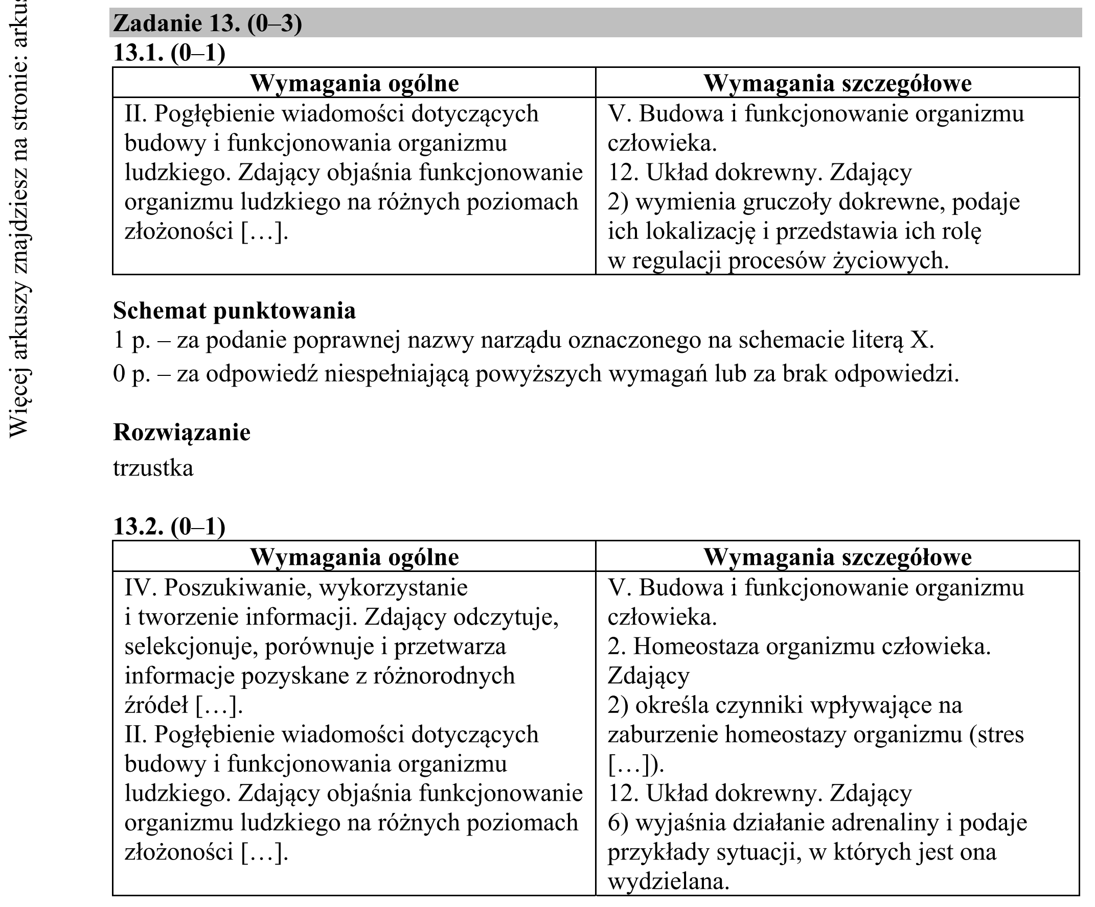Matura dodatkowa, czerwiec 2019, odpowiedź do zadania 13.1, fragment 1