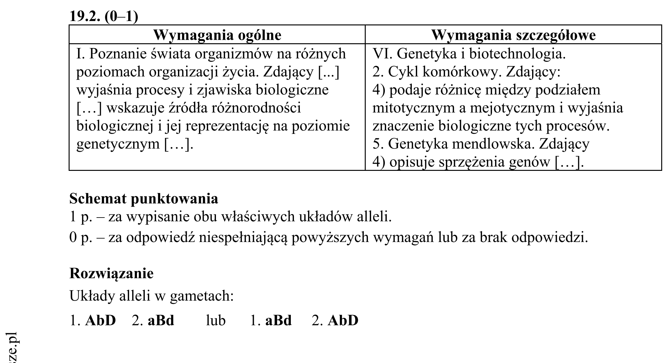 Matura dodatkowa, czerwiec 2019, odpowiedź do zadania 19.1, fragment 2