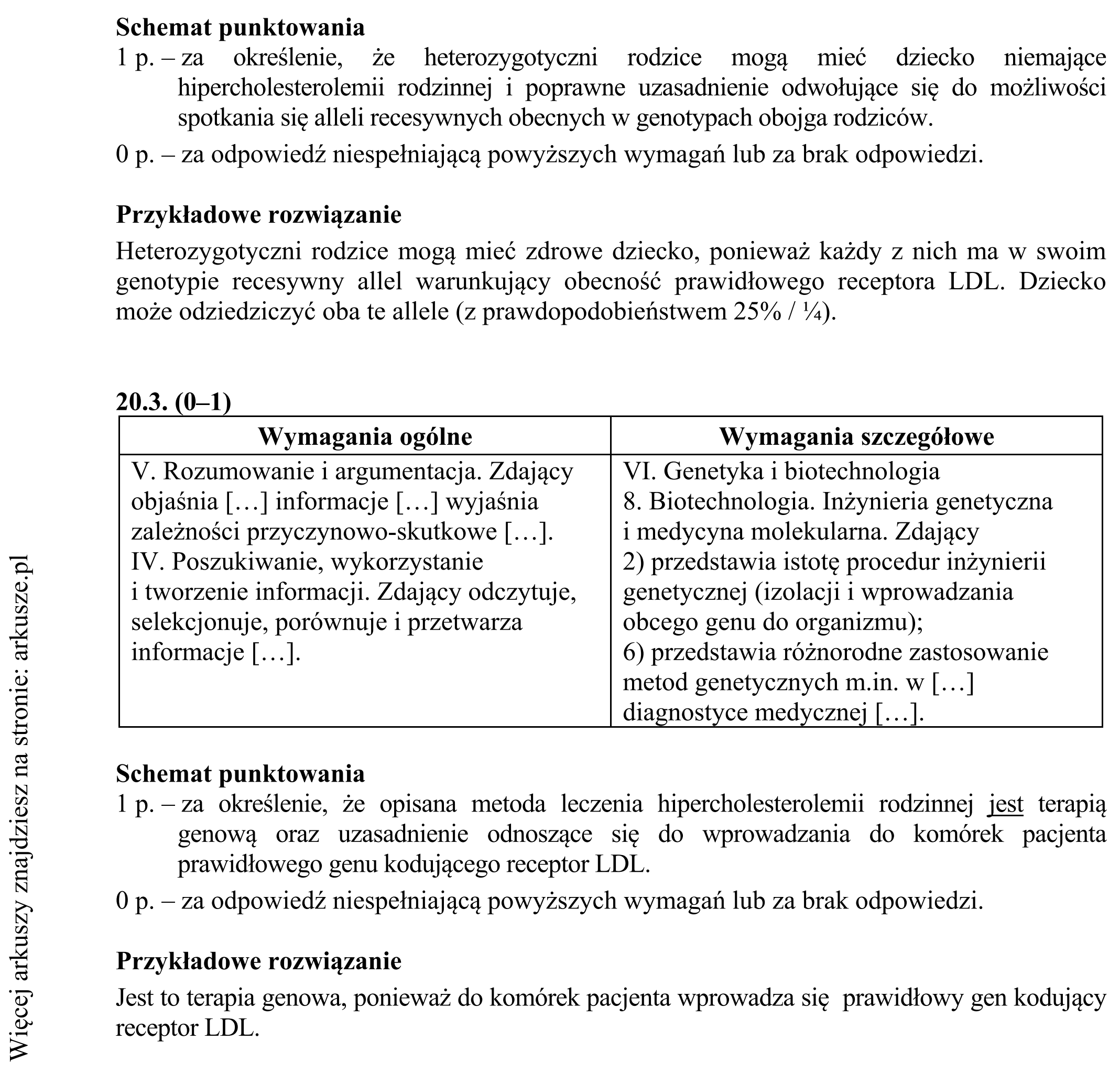 Matura dodatkowa, czerwiec 2019, odpowiedź do zadania 20.1, fragment 2