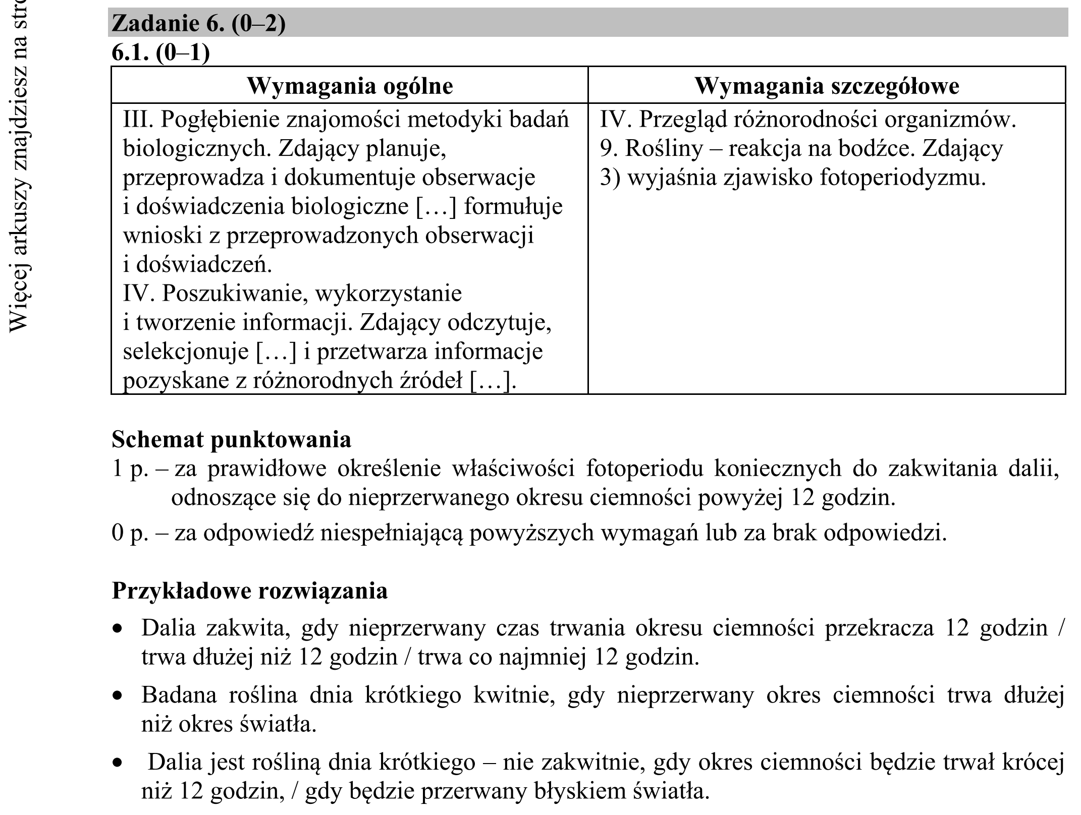 Matura dodatkowa, czerwiec 2019, odpowiedź do zadania 6.1, fragment 1