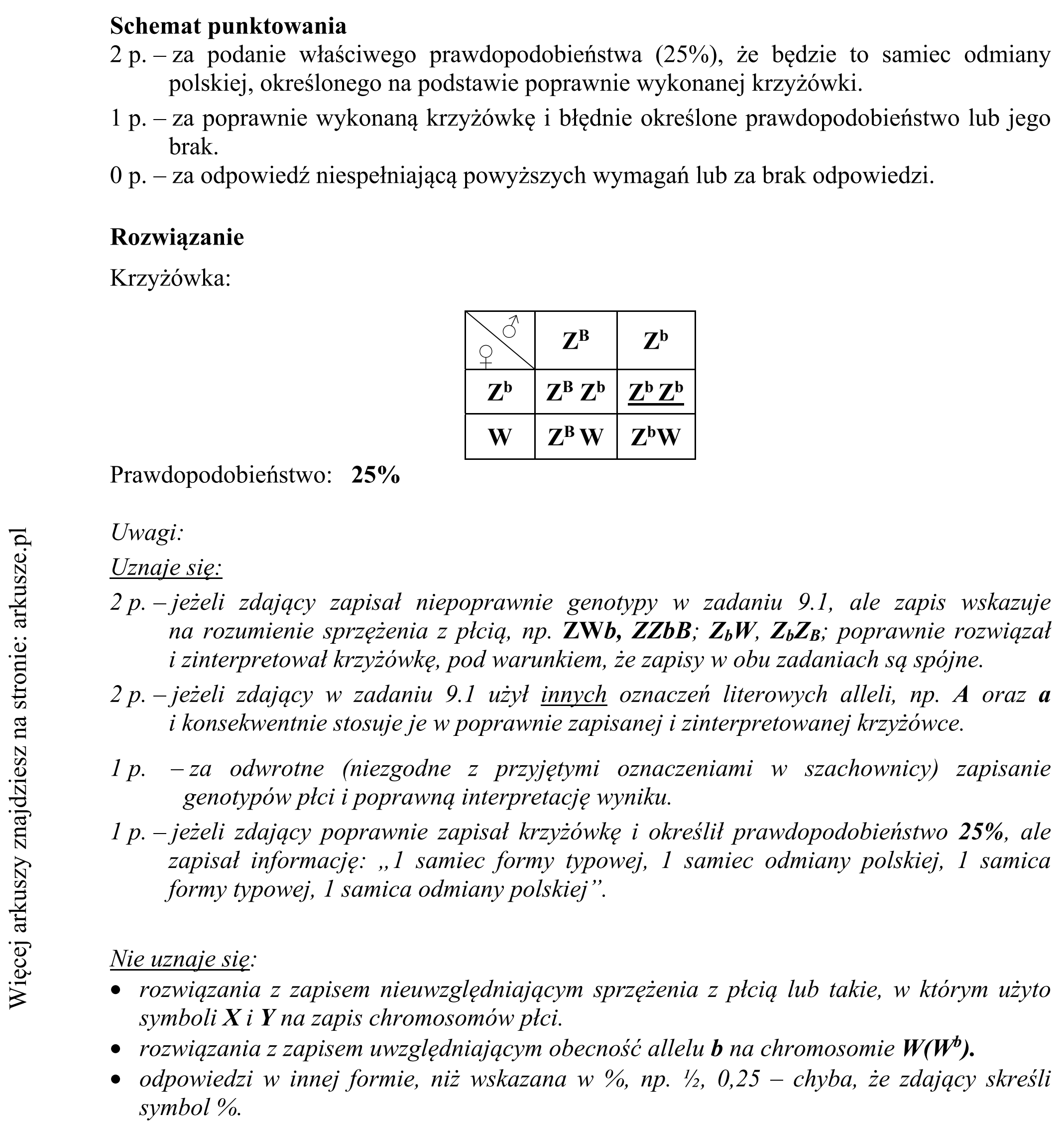 Matura dodatkowa, czerwiec 2019, odpowiedź do zadania 9.1, fragment 2