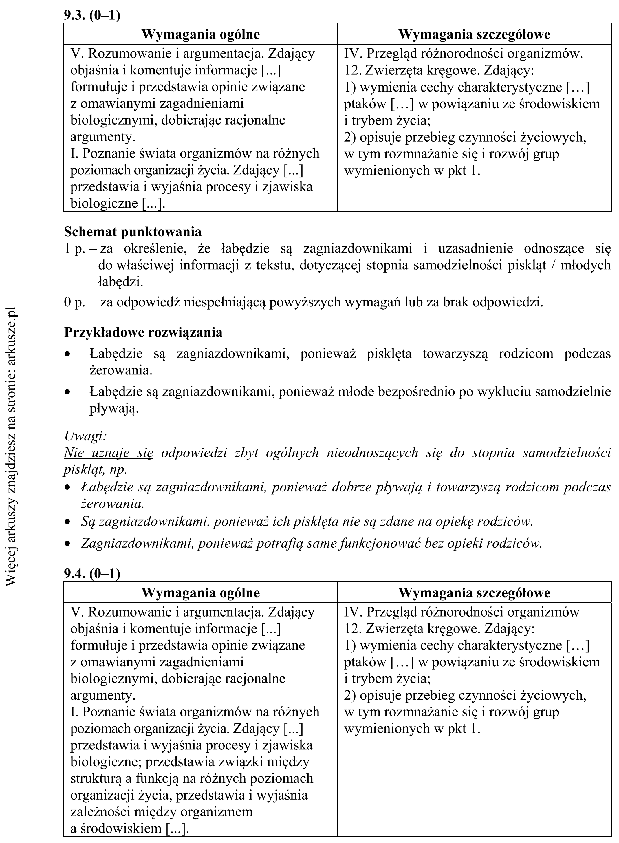 Matura dodatkowa, czerwiec 2019, odpowiedź do zadania 9.1, fragment 3