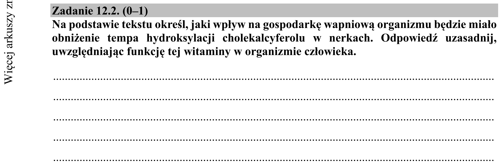 Matura dodatkowa, czerwiec 2019, zadanie 12.2