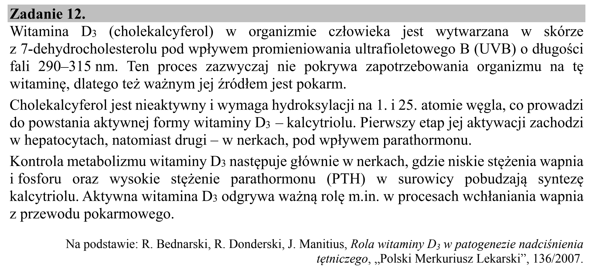 Matura dodatkowa, czerwiec 2019, wstęp zadania 12
