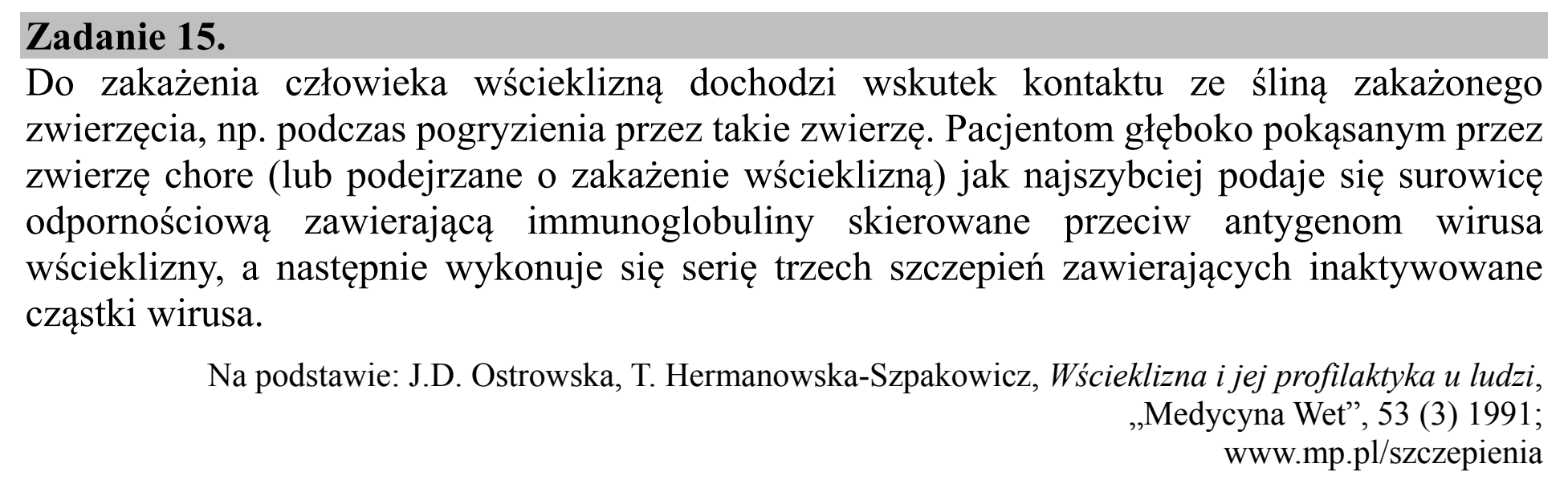 Matura dodatkowa, czerwiec 2019, wstęp zadania 15