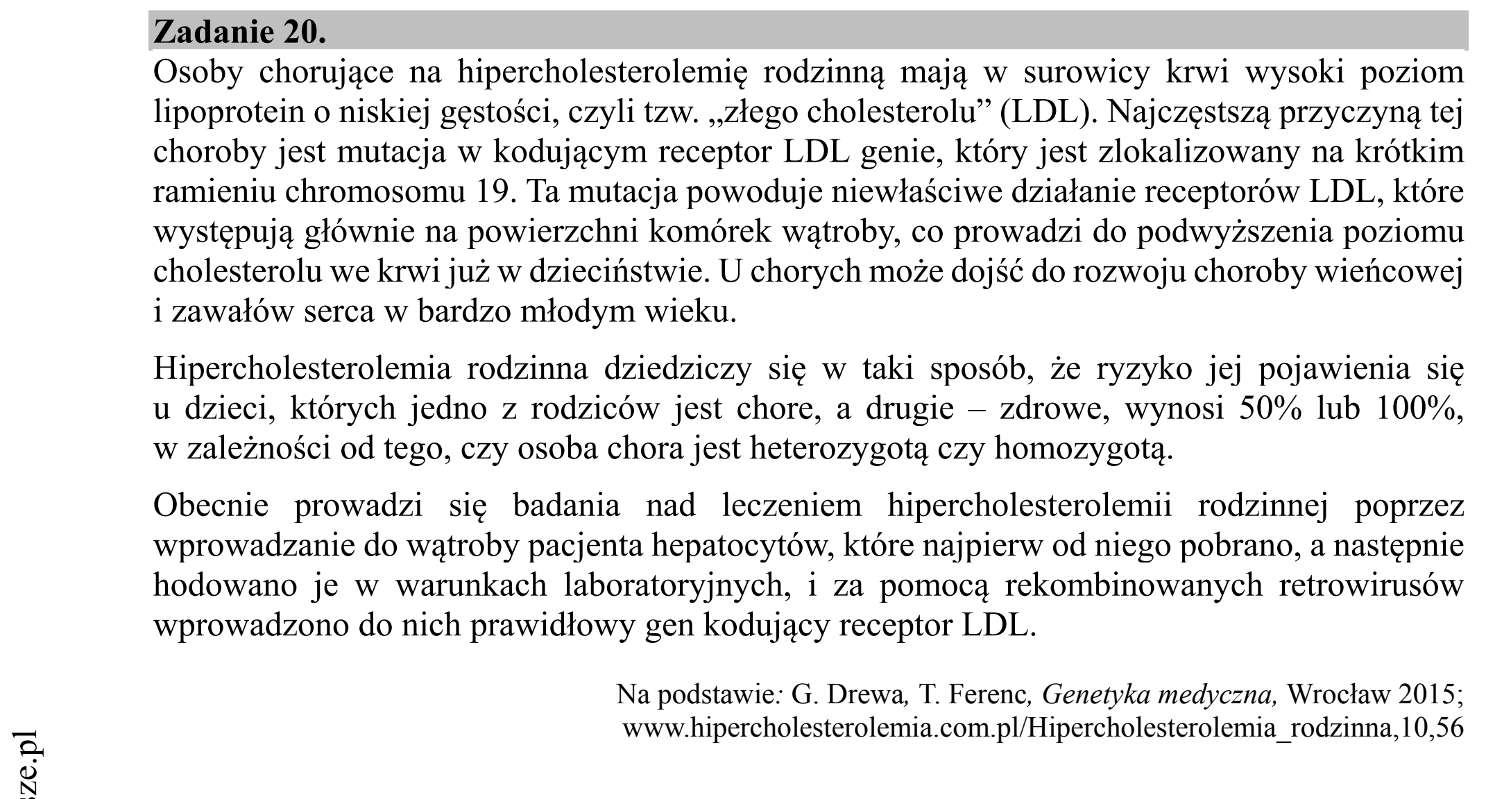 Matura dodatkowa, czerwiec 2019, wstęp zadania 20