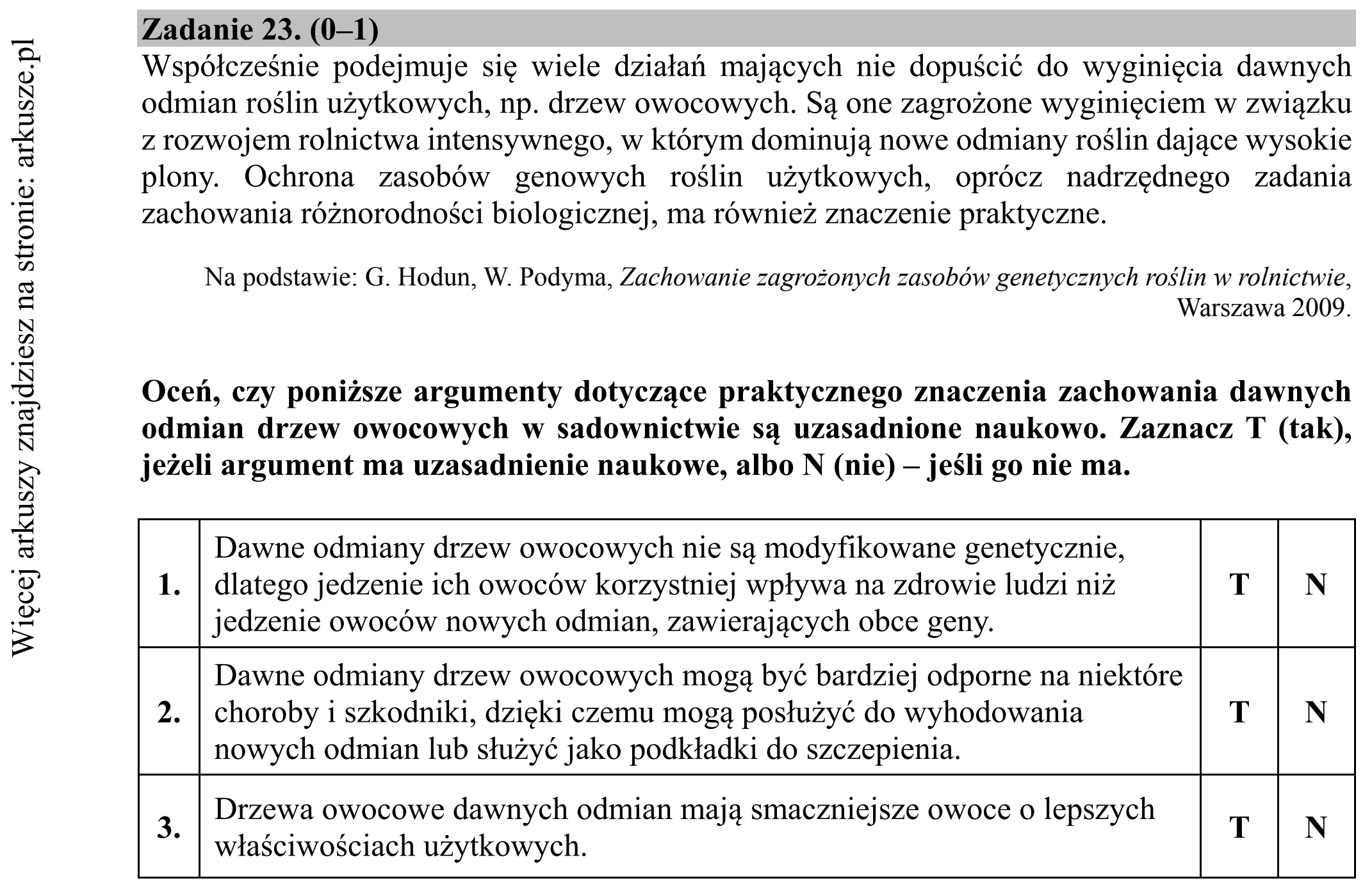 Matura dodatkowa, czerwiec 2019, podgląd zadania 23