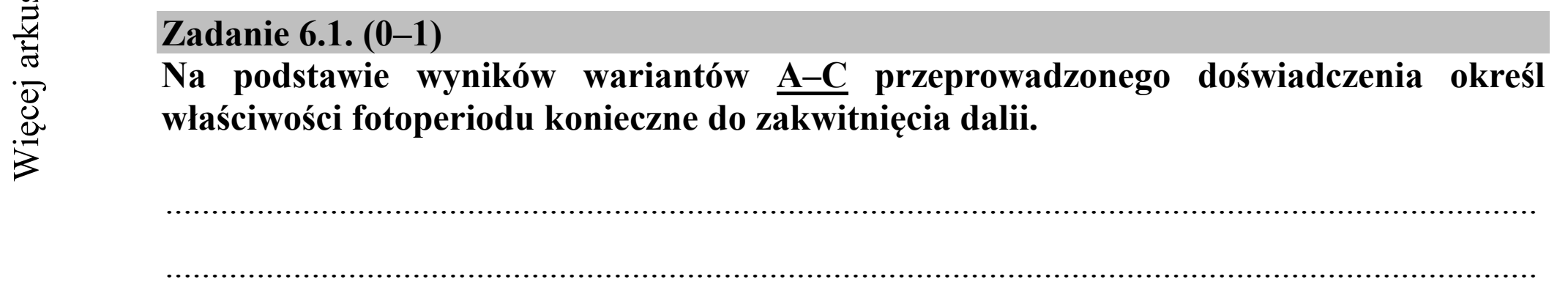 Matura dodatkowa, czerwiec 2019, zadanie 6.1