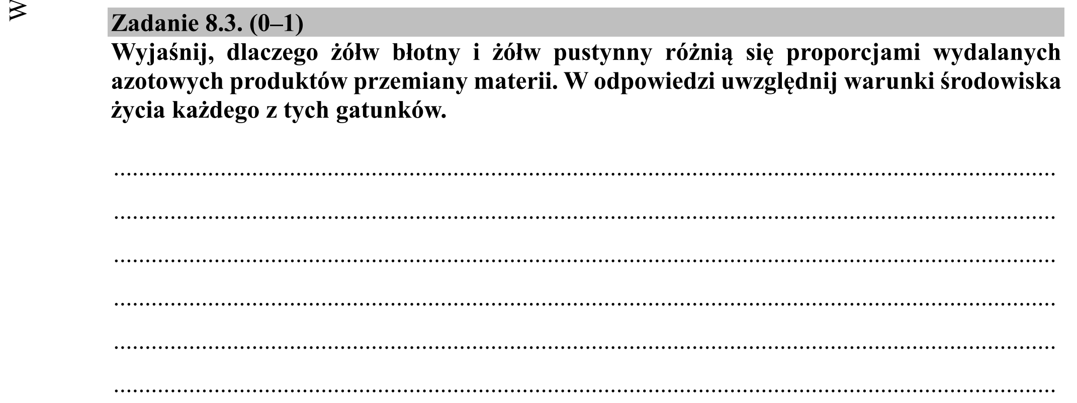 Matura dodatkowa, czerwiec 2019, zadanie 8.3
