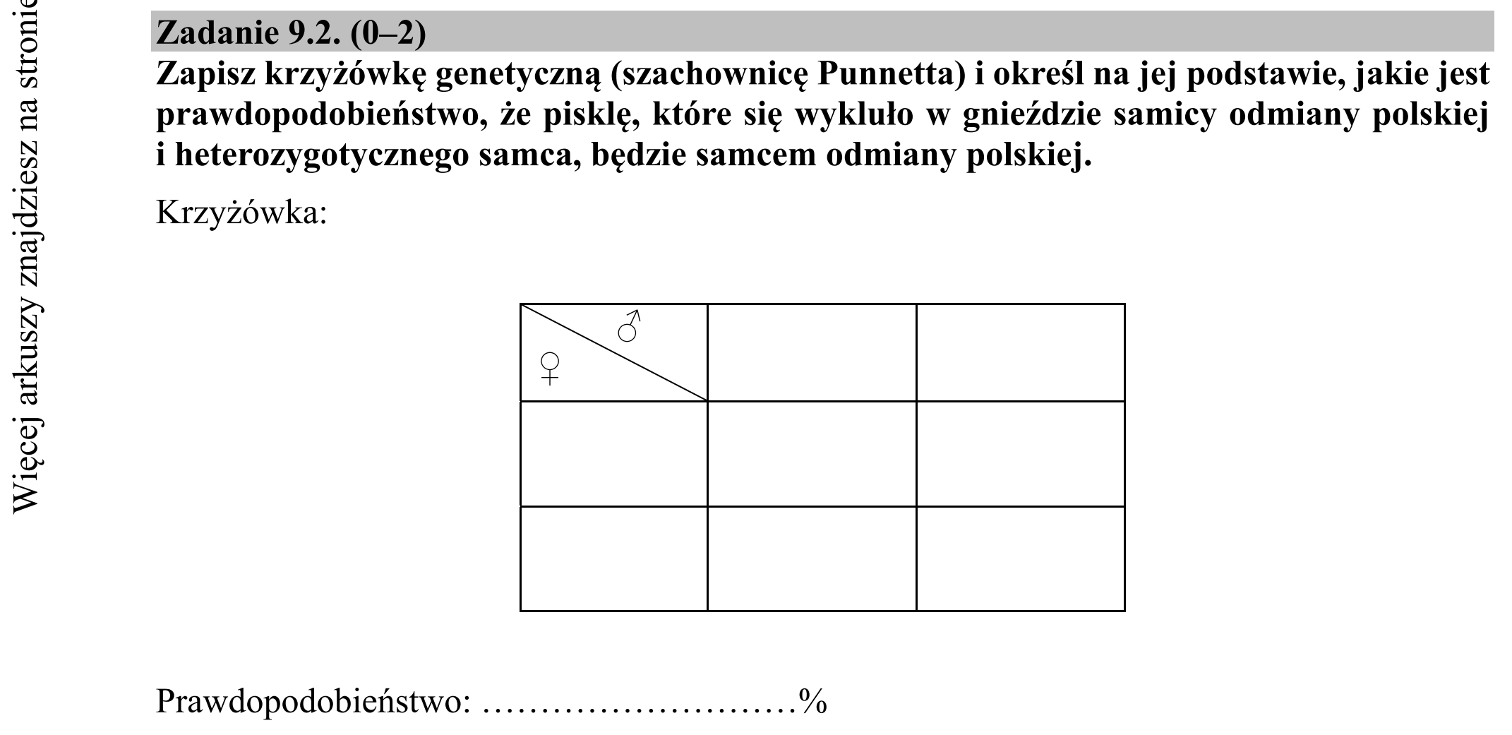 Matura dodatkowa, czerwiec 2019, zadanie 9.2