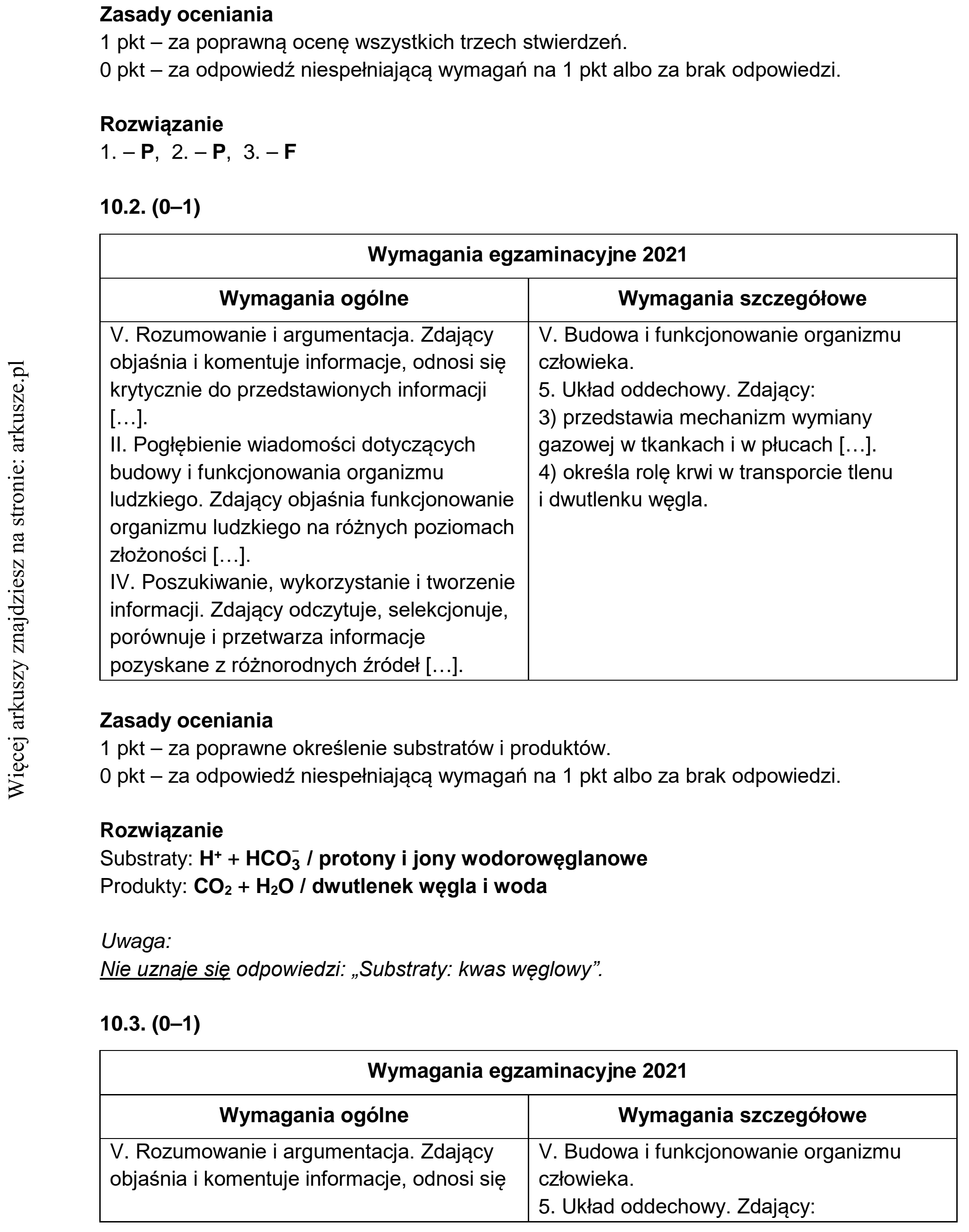 Matura dodatkowa, czerwiec 2021, odpowiedź do zadania 10.1, fragment 1