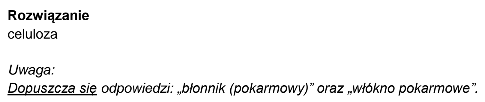 Matura dodatkowa, czerwiec 2021, odpowiedź do zadania 11.1, fragment 2