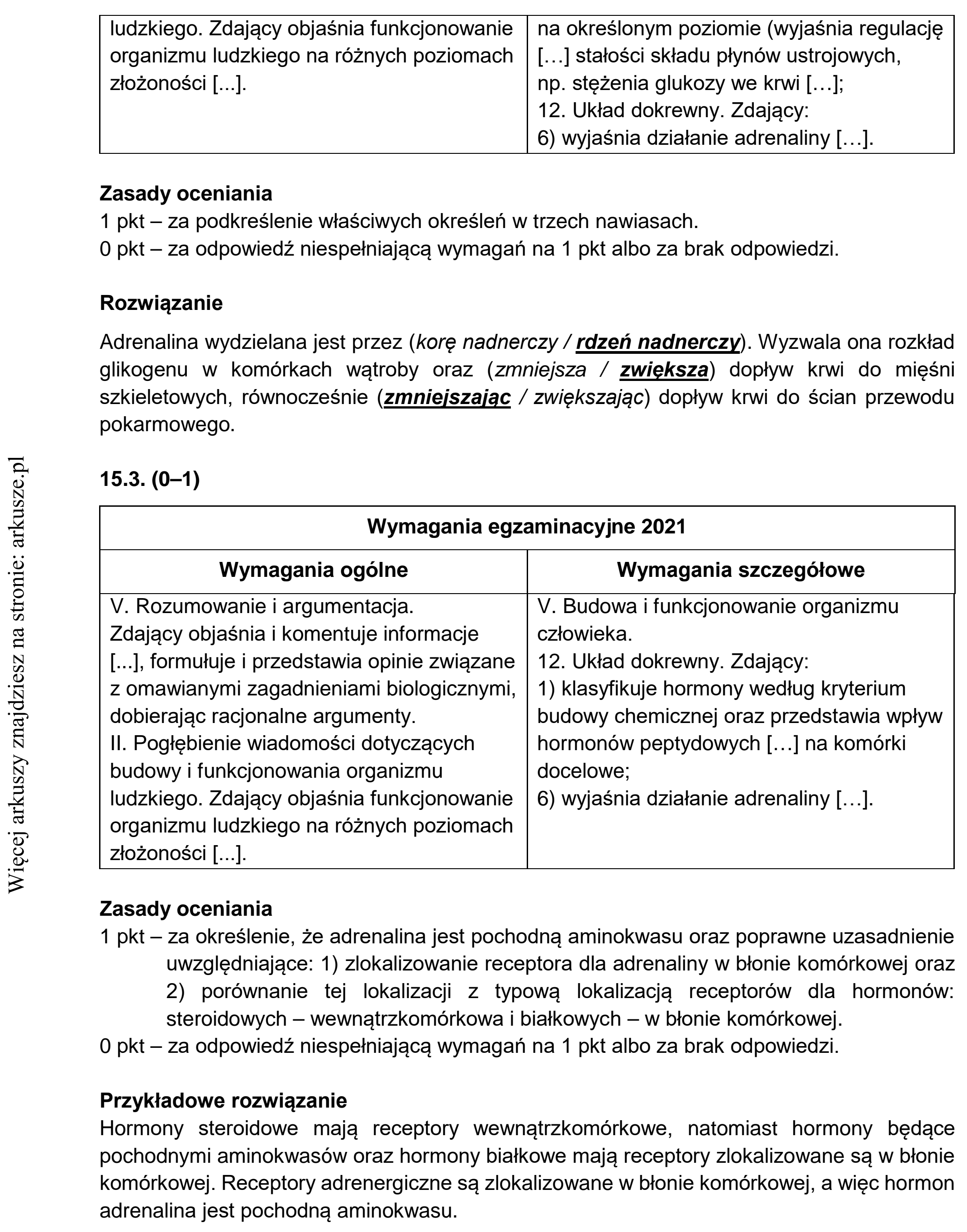 Matura dodatkowa, czerwiec 2021, odpowiedź do zadania 15.1, fragment 2