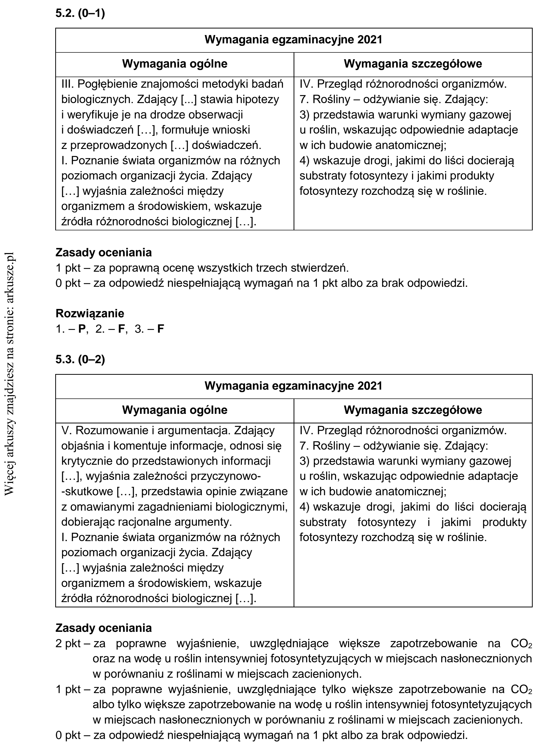 Matura dodatkowa, czerwiec 2021, odpowiedź do zadania 5.1, fragment 2