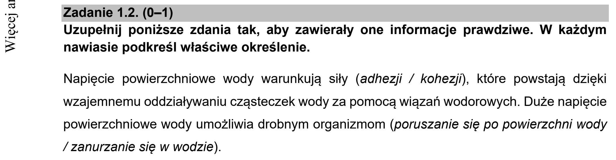 Matura dodatkowa, czerwiec 2021, zadanie 1.2