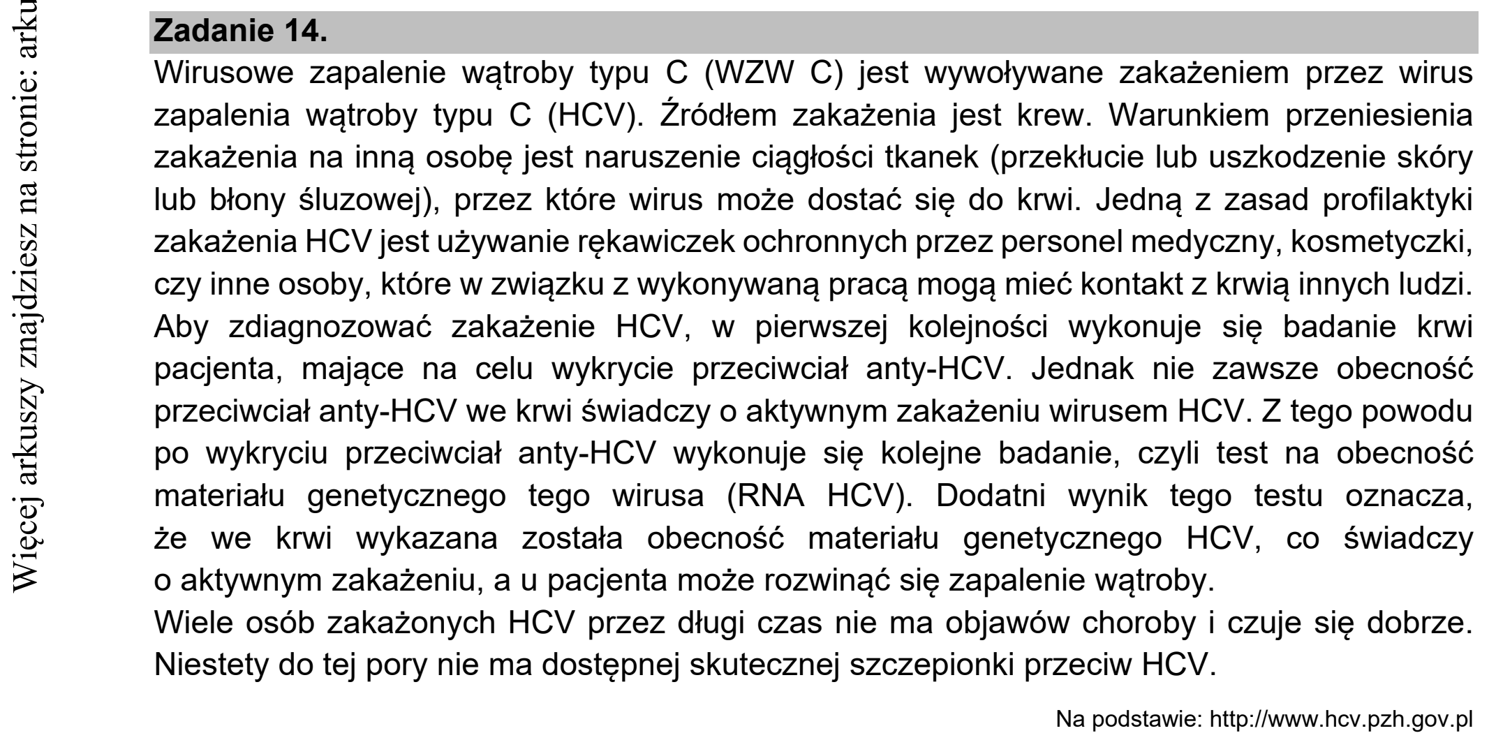 Matura dodatkowa, czerwiec 2021, wstęp zadania 14