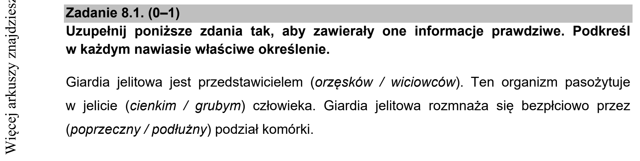Matura dodatkowa, czerwiec 2021, zadanie 8.1