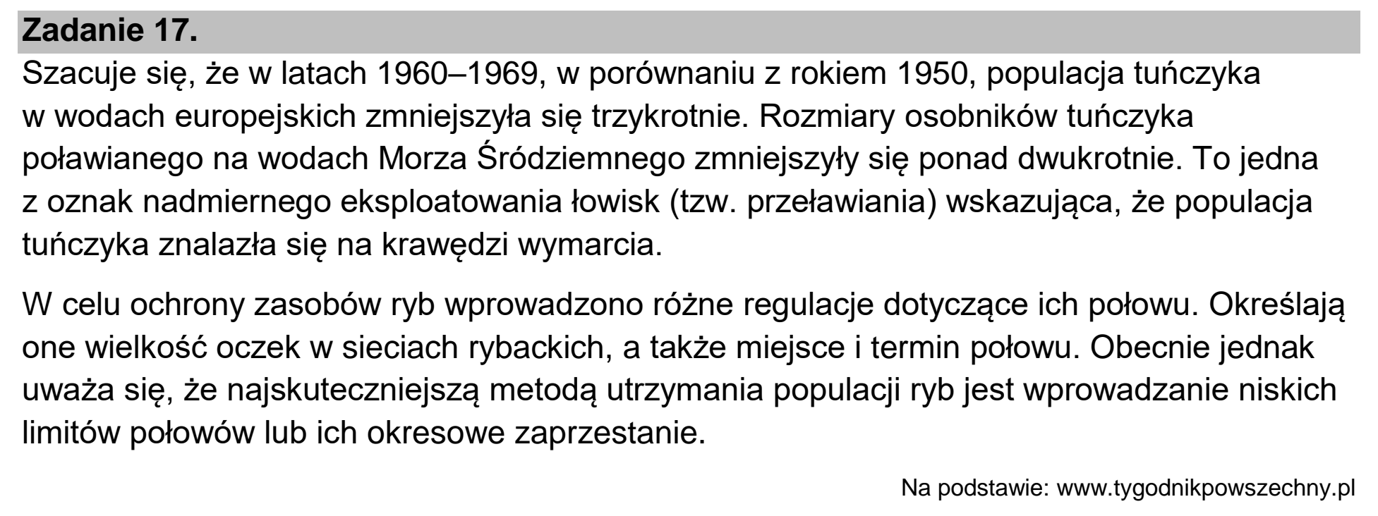 Matura dodatkowa, czerwiec 2022, wstęp zadania 17