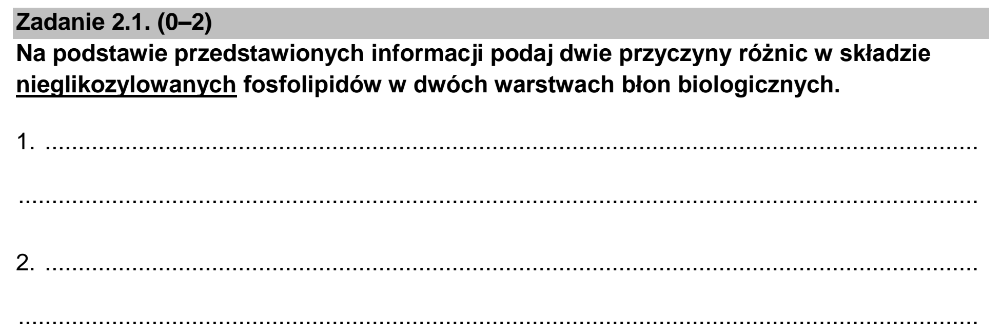 Matura dodatkowa, czerwiec 2022, zadanie 2.1