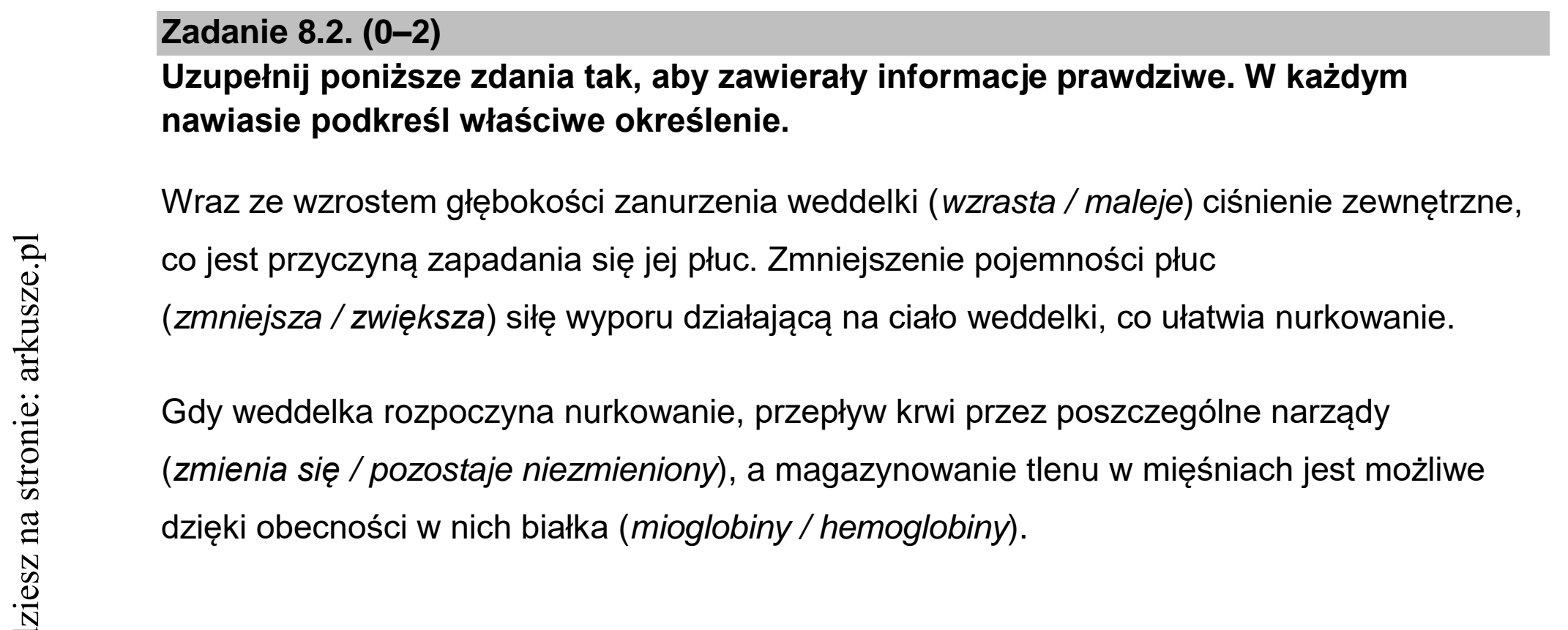 Matura dodatkowa, czerwiec 2022, zadanie 8.2