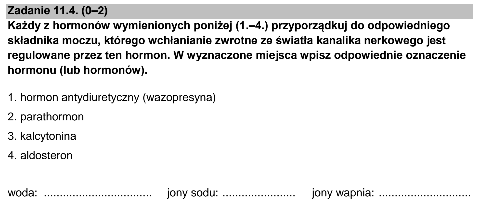 Matura dodatkowa, czerwiec 2023, zadanie 11.4