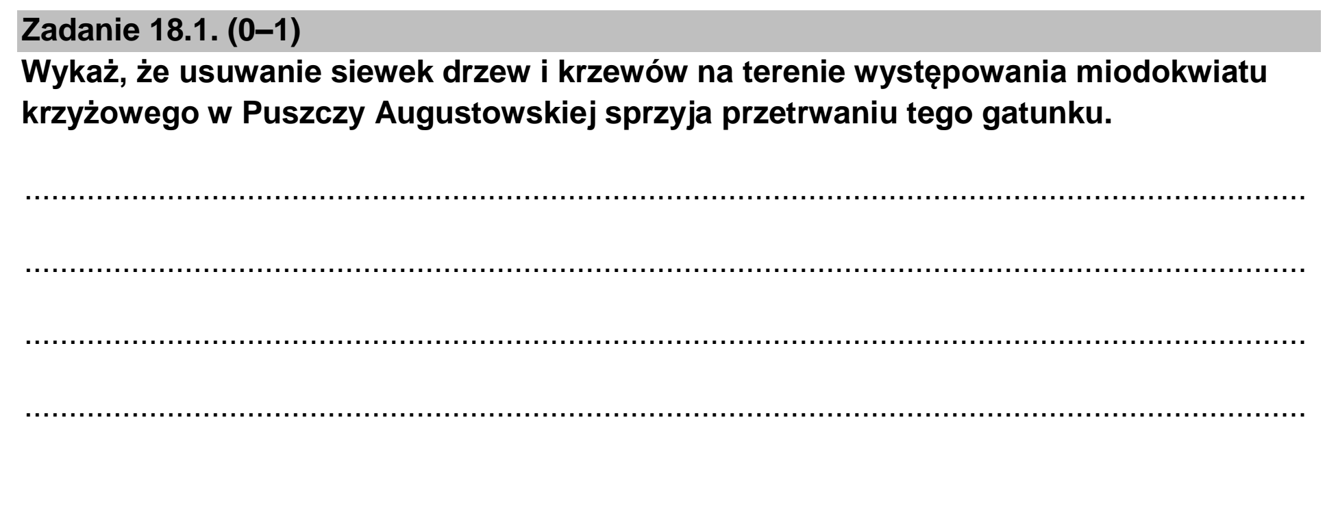 Matura dodatkowa, czerwiec 2023, zadanie 18.1