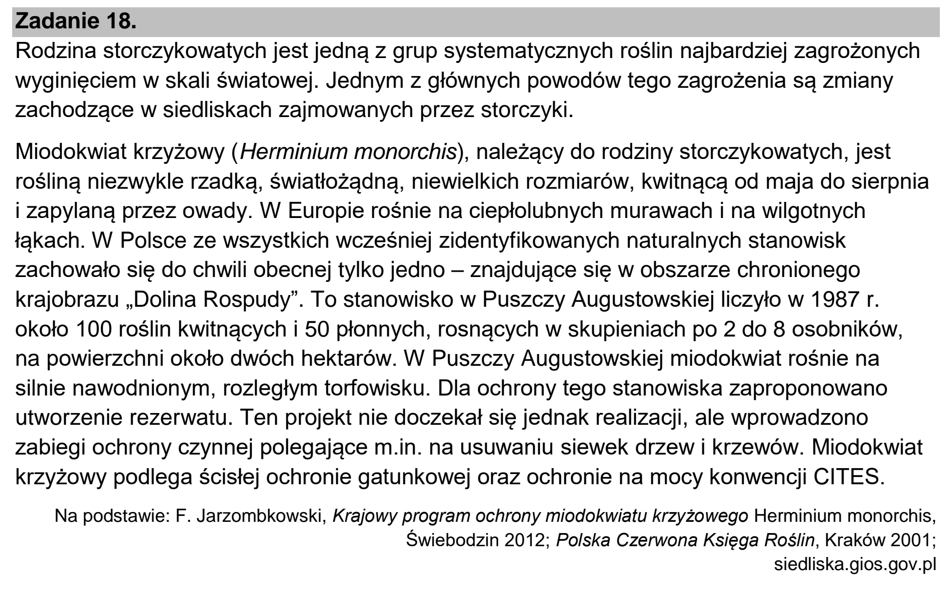 Matura dodatkowa, czerwiec 2023, wstęp zadania 18