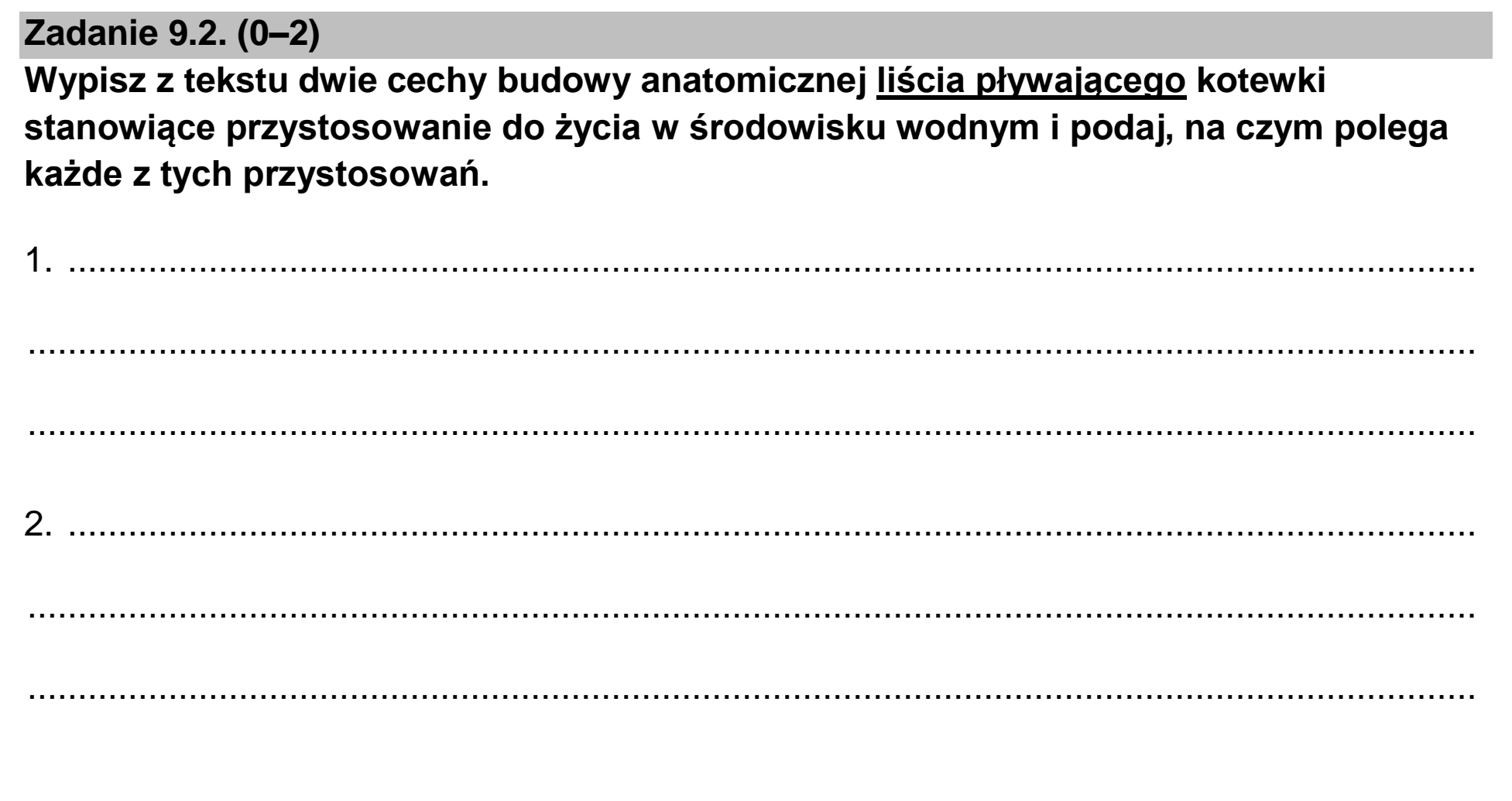 Matura dodatkowa, czerwiec 2023, zadanie 9.2