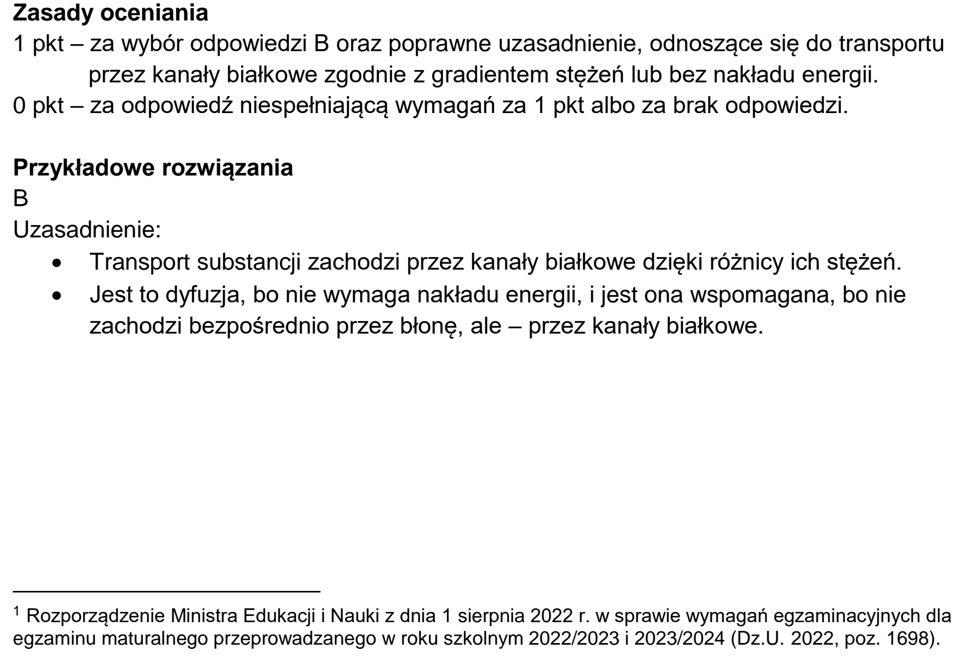 Matura dodatkowa, czerwiec 2024, odpowiedź do zadania 1.2