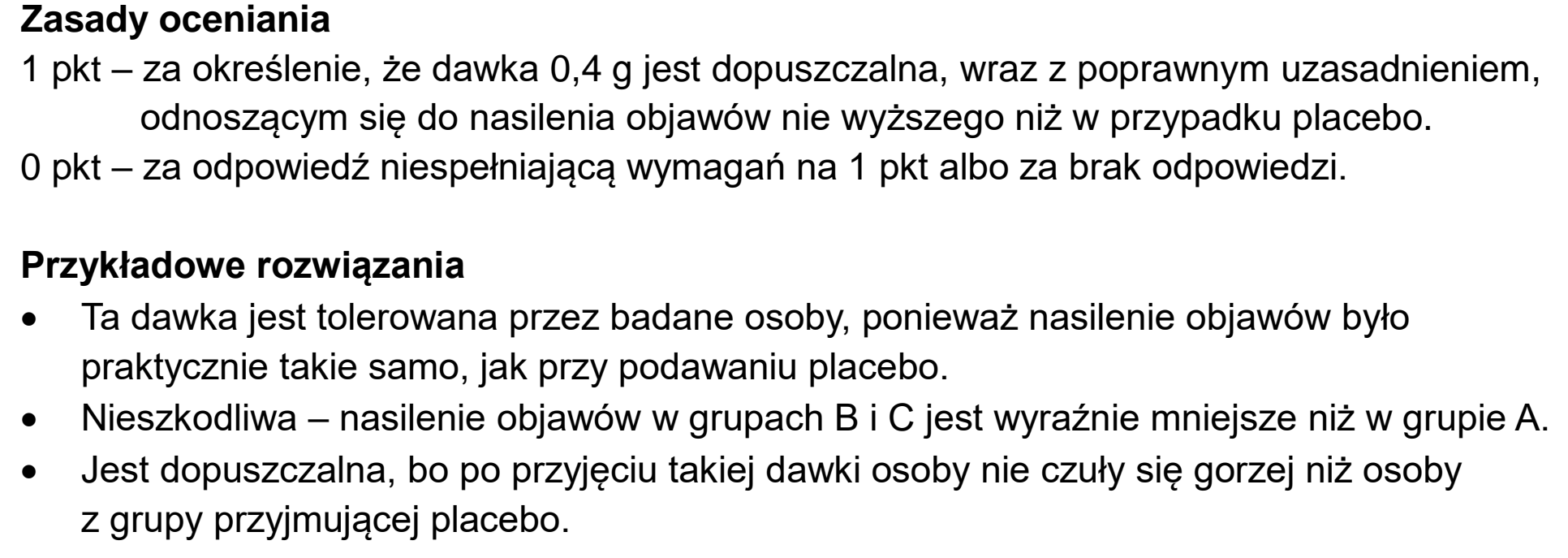 Matura dodatkowa, czerwiec 2024, odpowiedź do zadania 12.1
