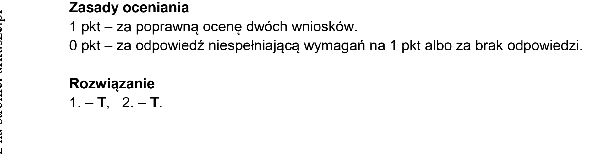 Matura dodatkowa, czerwiec 2024, odpowiedź do zadania 9