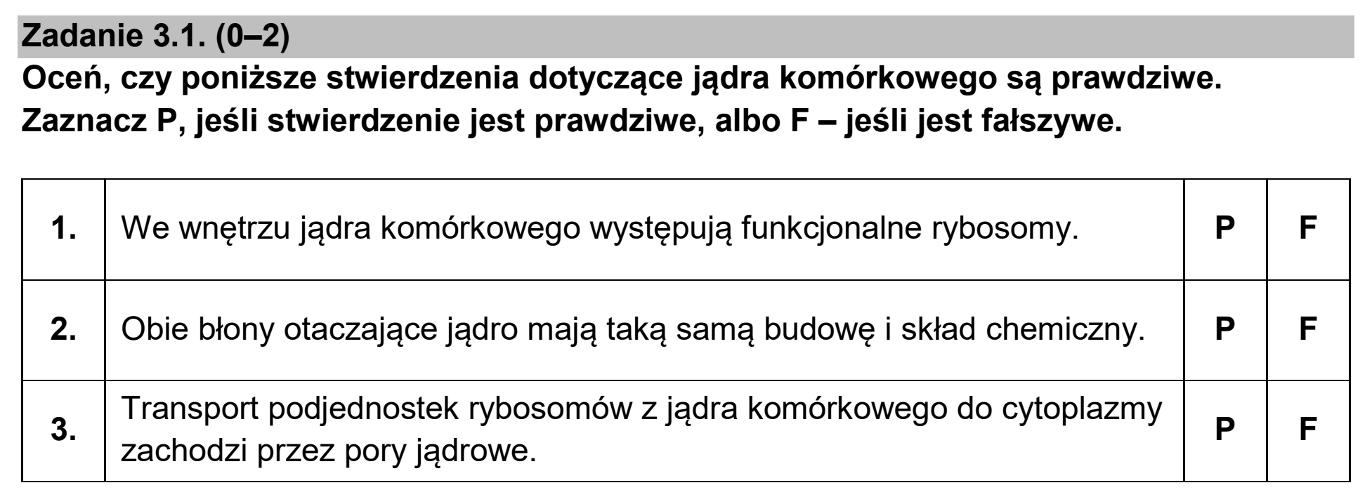 Matura dodatkowa, czerwiec 2024, zadanie 3.1