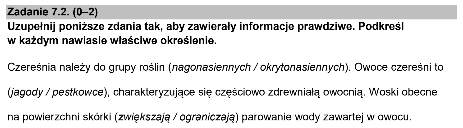 Matura dodatkowa, czerwiec 2024, zadanie 7.2