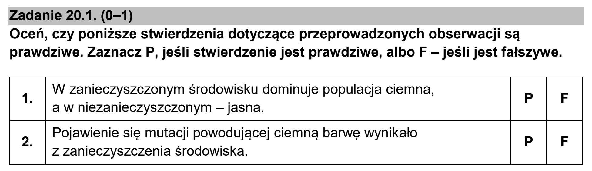 Matura dodatkowa, czerwiec 2025, zadanie 20.1