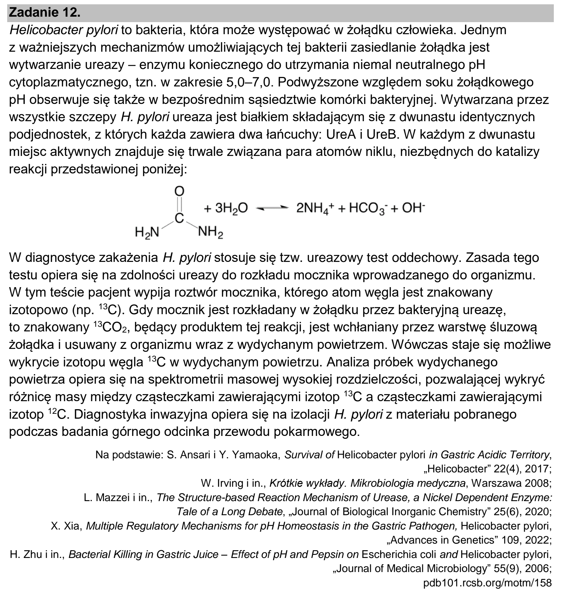 Matura dodatkowa, czerwiec 2026, wstęp zadania 12