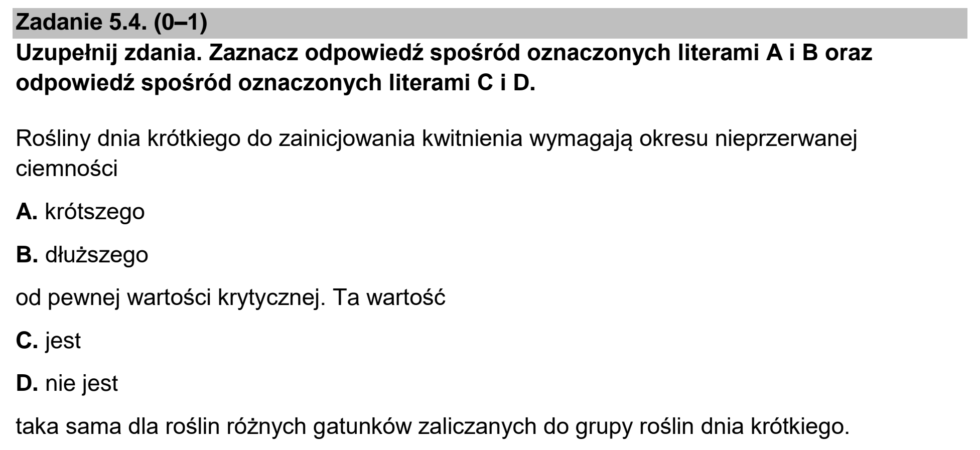 Matura dodatkowa, czerwiec 2026, zadanie 5.4