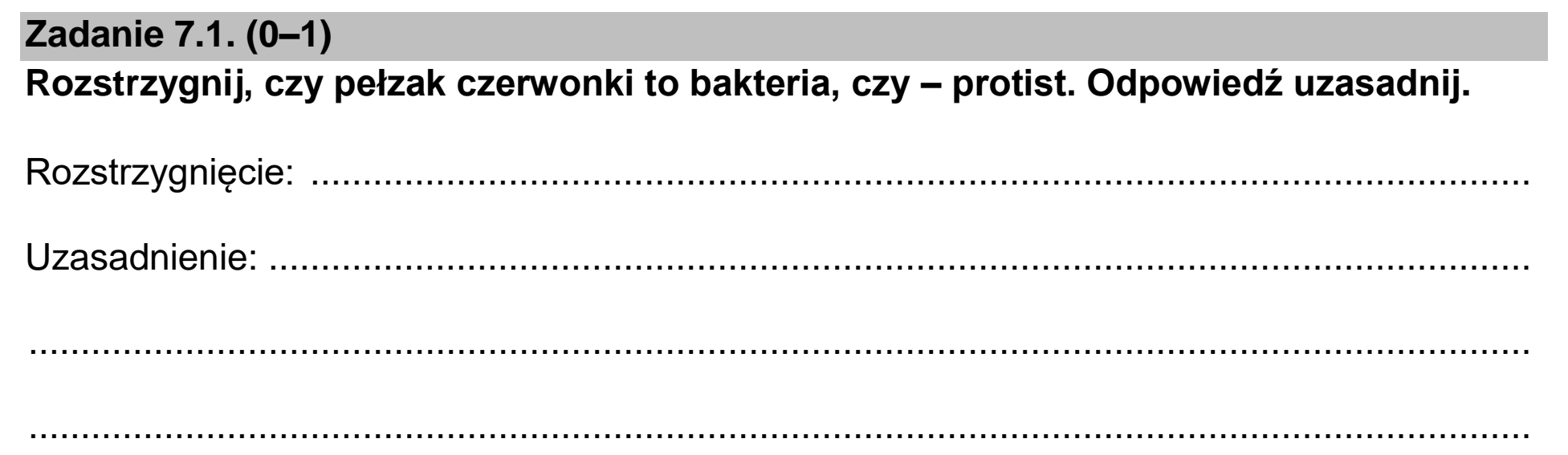 Matura dodatkowa, czerwiec 2026, zadanie 7.1