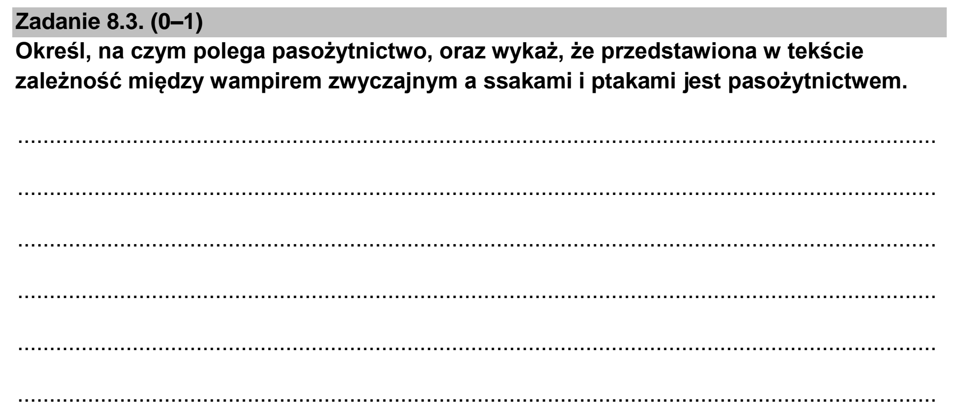 Matura dodatkowa, czerwiec 2026, zadanie 8.3