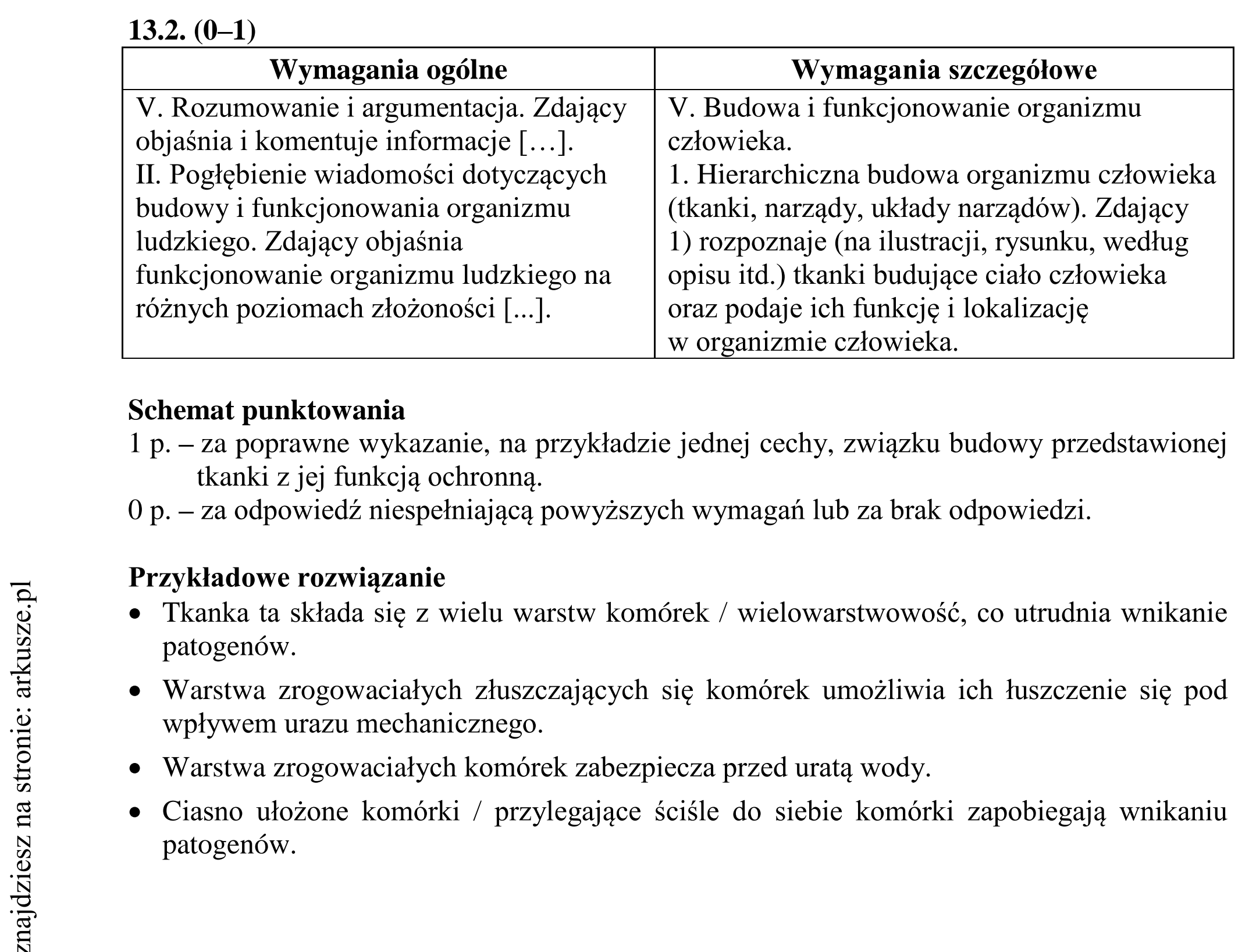 Matura dodatkowa, lipiec 2020, odpowiedź do zadania 13.1, fragment 2