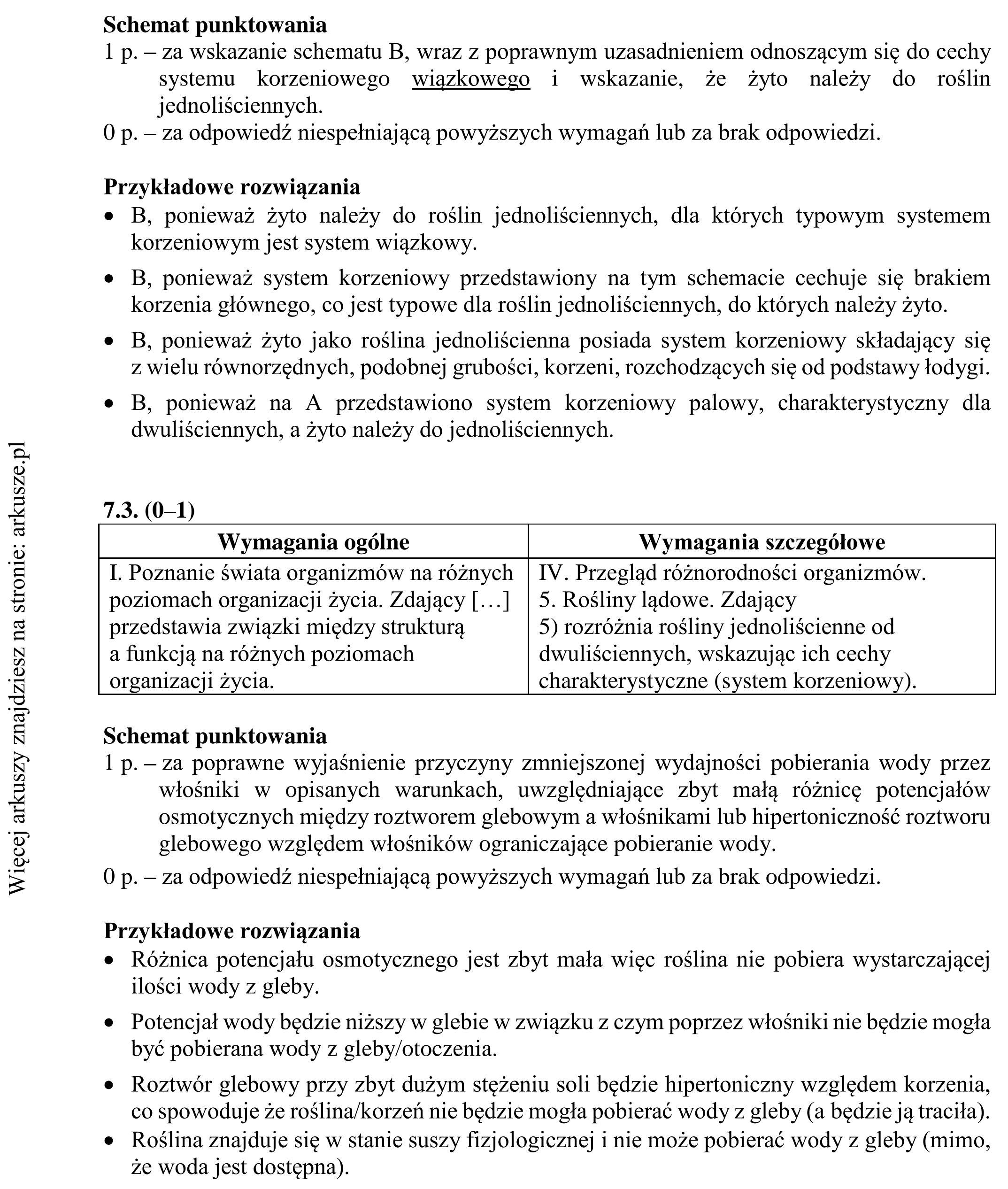 Matura dodatkowa, lipiec 2020, odpowiedź do zadania 7.1, fragment 2
