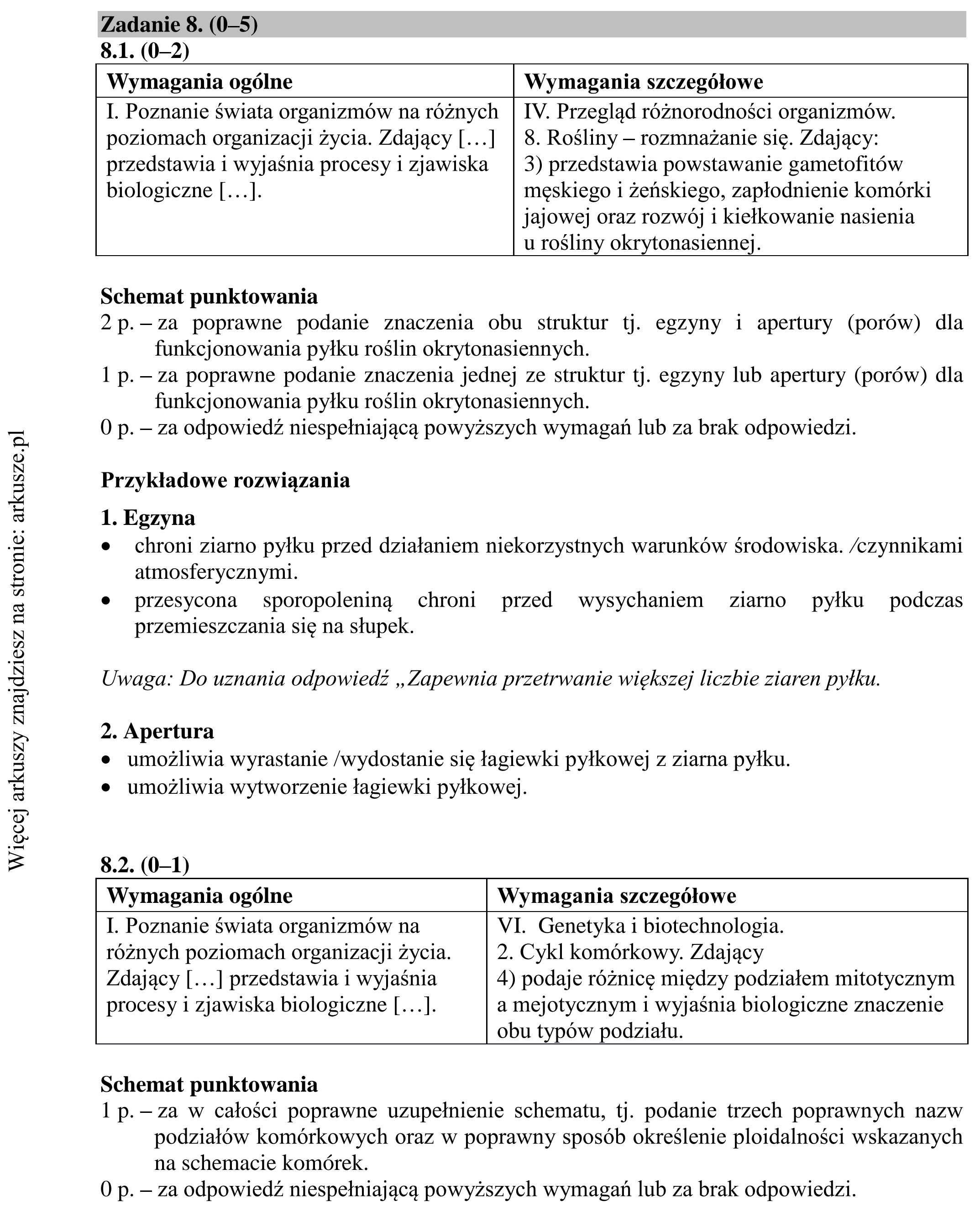 Matura dodatkowa, lipiec 2020, odpowiedź do zadania 8.1, fragment 1