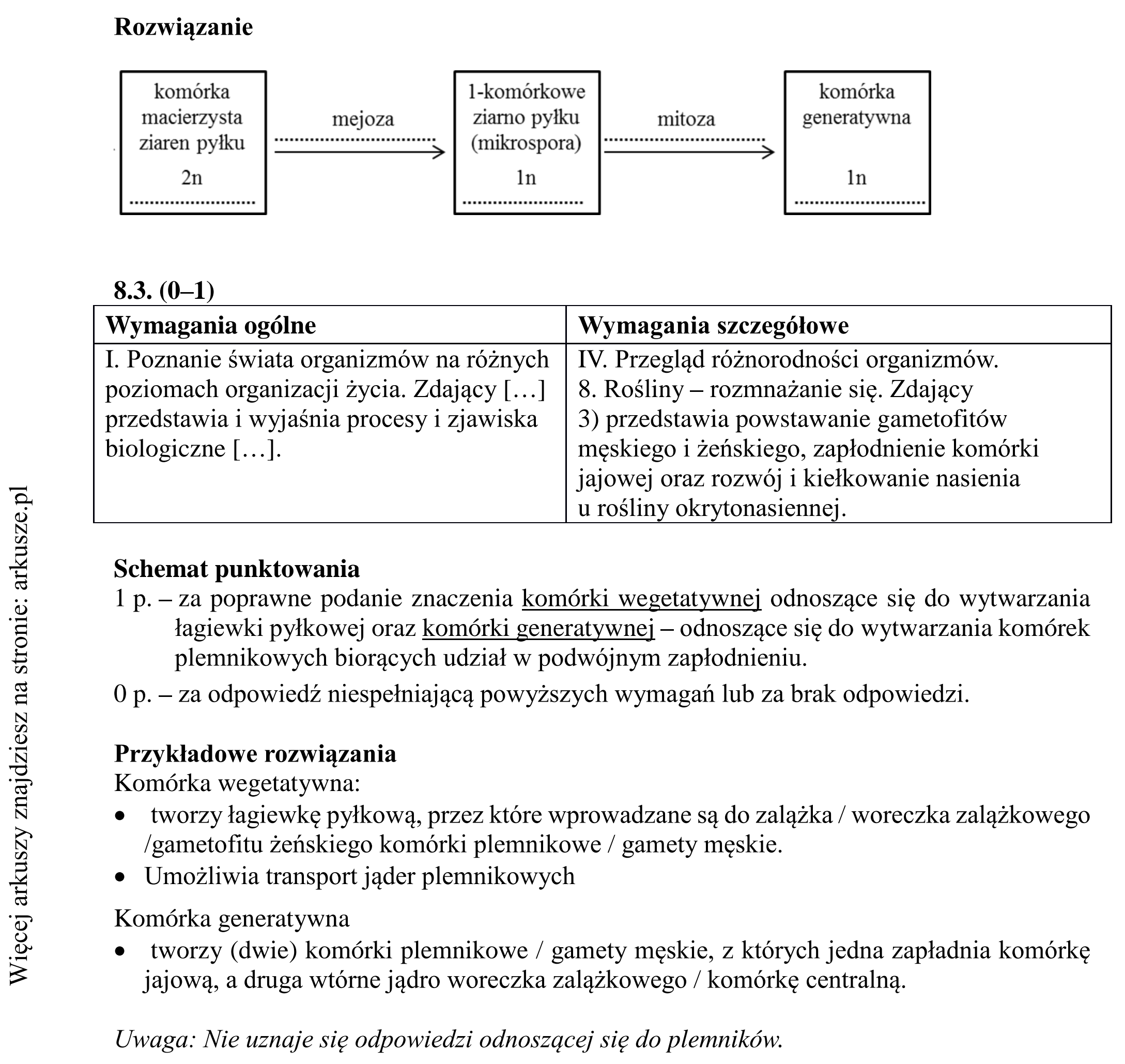 Matura dodatkowa, lipiec 2020, odpowiedź do zadania 8.1, fragment 2